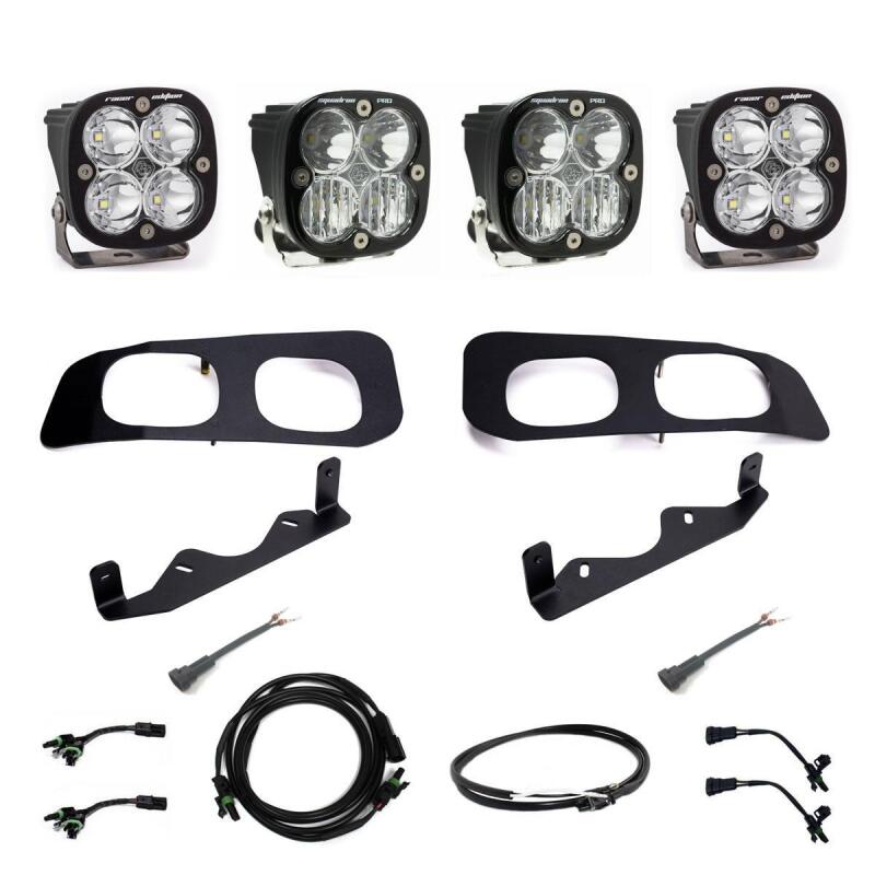 Ford F-350 Fog Light Pocket Kit - Baja Designs - Squadron Racer/Pro Unlimited - `23-`27